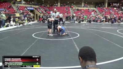 Round 3 - Chase McAdams, Bluestem Wrestling Club vs Malcolm Estanol, WR - Topeka Blue Thunder