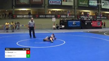 50 lbs Quarterfinal - Kendleigh Bowyer, Ohio Girls National Team vs Kylee Ooton, Prodigy WC