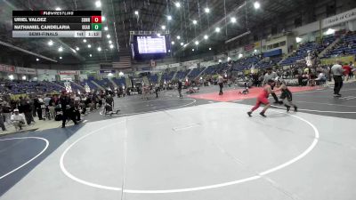 100 lbs Semifinal - Uriel Valdez, Sunnyside Ironman vs Nathaniel Candelaria, Bear Creek Jr. Wrestling