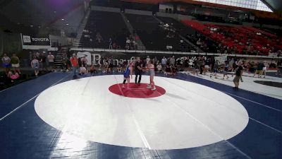 130 lbs Cons. Sub-semis - Karris Carter, Colorado vs Cadence Hansen, Utah