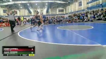 110 lbs Round 1 (4 Team) - Ayden Campbell, Portage vs Isaiah Johnson, Franklin Community