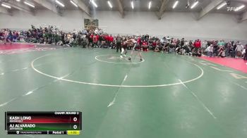 120 lbs Champ. Round 2 - Kash Long, Roosevelt vs AJ Alvarado, Jefferson