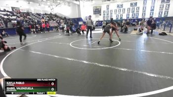 105 lbs 3rd Place Match - Kayla Pablo, Cypress vs Isabel Valenzuela, Esperanza