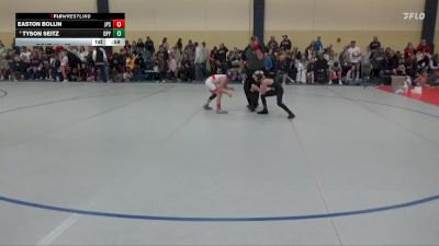 65 lbs Champ. Round 1 - Tyson Seitz, De Pere Youth vs Easton Bollin, Jack Pine Savage