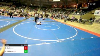 36 lbs Quarterfinal - Bear Scott, Unaffiliated vs Ashtyn Williams, Locust Grove Youth Wrestling