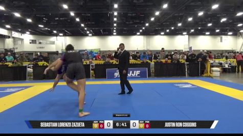 Justin Ron Coggins vs Sebastian Lorenzo Zazueta 2025 World IBJJF Jiu-Jitsu No-Gi Championship