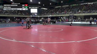44 lbs Quarterfinal - Greyson Augustine, Danville vs Boyd Pick, Centre Hall