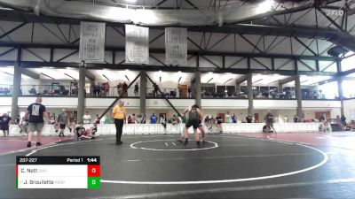 207-227 lbs Champ. Round 1 - James Brouilette, Prospect vs Clyde Nott, Sycamore Wrestling Club