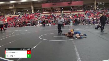 100 lbs Quarterfinal - Brig Hung, Liberty vs Atalii Johnson, Jackson County Wrestling