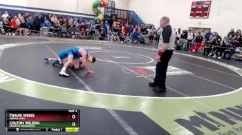 127 lbs Champ. Round 2 - Colton Wilson, LeSueur-Henderson vs Travis Weiss, Adrian Area