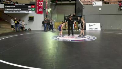 Novice Girls - 64 lbs Champ. Round 1 - Natalie Phillips vs Leeliah Torres, Crusader Wrestling