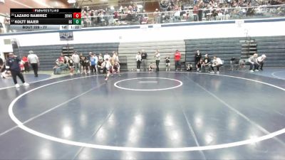 77 lbs Cons. Round 4 - Koltt Maier, Declo Stingers vs Lazaro Ramirez, 208 Badgers Wrestling Club