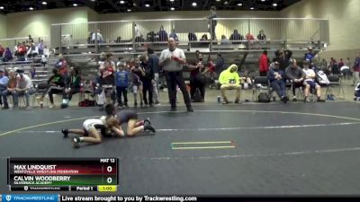 67 lbs Semifinal - Max Lindquist, Wentzville Wrestling Federation vs Calvin Woodberry, Silverback Academy