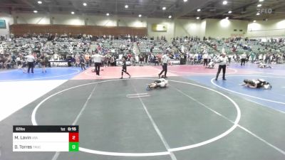 62 lbs Consi Of 8 #1 - Miles Lavin, USA Gold vs Donovan Torres, Truckee WC