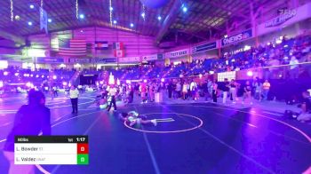 80 lbs Quarterfinal - Layla Bowder, St. Paul Youth Wrestling vs Leah Valdez, Unattached