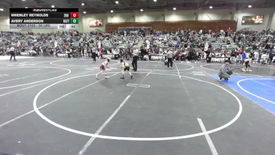 50 lbs Quarterfinal - Wrenley Reynolds, 208 Badgers vs Avery Anderson, Battle Mountain WC