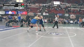 G - 235 lbs Champ. Round 2 - Elizabeth Henkins, Missoula Big Sky / Loyola Sacred Heart (Girls) vs Abbiella Cochran, Saint Patrick`s Academy (Girls)