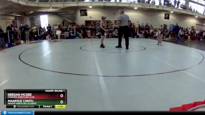 83 lbs Champ. Round 1 - Maximus Cantu, Region Wrestling Academy vs Keegan McGee, Munster Wrestling Club