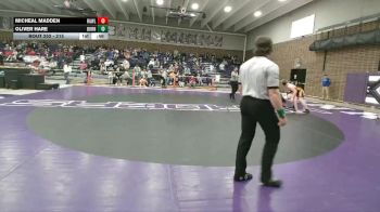 215 lbs Cons. Round 3 - Micheal Madden, Rawlins vs Oliver Hare, Burns/Pine Bluffs