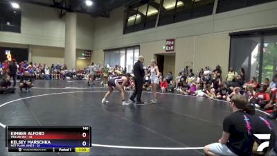 140 lbs Round 1 (6 Team) - Kimber Alford, Trojan WA vs Kelsey Marschka, Not Plain Jane`s