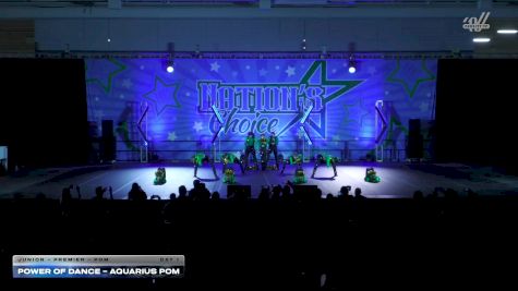 Power of Dance - Aquarius Pom [2025 Junior - Premier - Pom Day 1] 2025 Nation's Choice Dance Grand Championship & Cheer Showdown