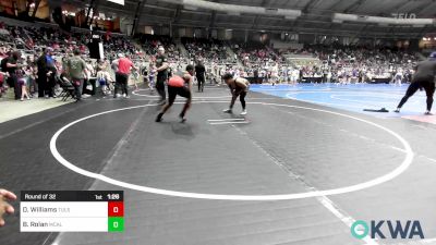 Round Of 32 - Demontia Williams, Tulsa North Mabee Stampede vs Bane Rolan, Mcalester Youth Wrestling