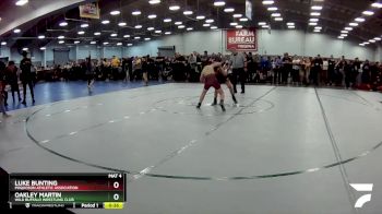 78 lbs Cons. Round 2 - Oakley Martin, Wild Buffalo Wrestling Club vs Luke Bunting, Poquoson Athletic Association