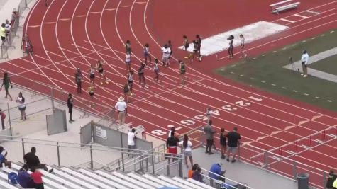 Youth Girls' 100m Hurdles 2023 Aau Regional Qualifier 19, Semi-Finals 2 - Age 13
