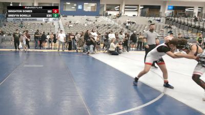 117 lbs Cons. Sub-semis - Brevyn Bonilla, Bear Cave Wrestling Club vs Brighton Somes, Newberg Mat Club
