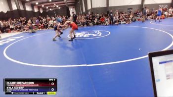 125 lbs Cons. Round 3 - Claire Shepardson, Thunder Mountain Wrestling Club vs Kyla Scheff, White Center Warriors Wrestling Club