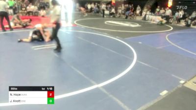 86 lbs Quarterfinal - Noah Hope, Duran Elite vs Jameson Knott, Erie Tigers