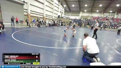 49 lbs Cons. Round 5 - David Dana, Trail Blazer Wrestling Club vs Trey Merkley, Uintah Wrestling