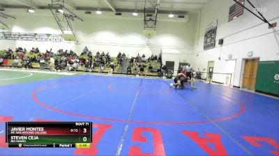 174 lbs Quarterfinal - Steven Ceja, Rio Hondo vs Javier Montes, Mt. San Antonio College