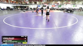 136 lbs Cons. Round 6 - Athena Willden, William Jewell College vs Aliyah Yates, University Of The Cumberlands