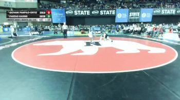 Boys 3A 106 lbs 1st Place Match - Farzad Karimi, Kent Meridian vs Giovani Panfilo-Ortiz, Sedro-Woolley