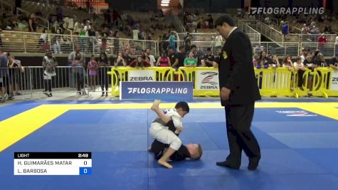 HUGO GUIMARÃES MATARUNA vs LUCAS BARBOSA 2022 Pan Kids Jiu-Jitsu IBJJF Championship