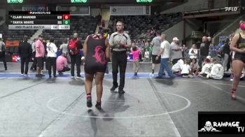 200 lbs 2nd Place Match - Tanya White, Bulldog vs Clair Harder, Newton