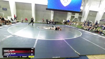 106 lbs Placement Matches (8 Team) - Wyatt Rossi, Maryland vs Carson Blum, Michigan