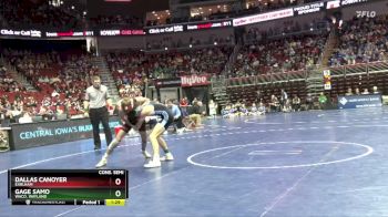 1A-113 lbs Cons. Semi - Dallas Canoyer, Earlham vs Gage Samo, WACO, Wayland