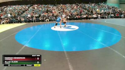 152 lbs Semifinal - Hannah Henderson, Harrisburg vs Ellah Olson, Carson