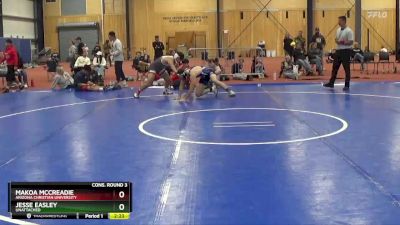 184 lbs Cons. Round 3 - Makoa McCreadie, Arizona Christian University vs Jesse Easley, Unattached