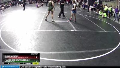 120 lbs Cons. Round 1 - Mackenzie Rautenberg-Dugan, Elkhorn Valley vs Emma Nichols, Midwest Destroyers Wrestling Club