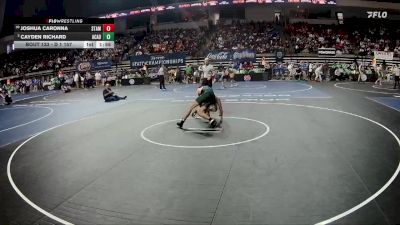 D 1 157 lbs Champ. Round 1 - Cayden Richard, Acadiana vs Joshua Caronna, St. Amant