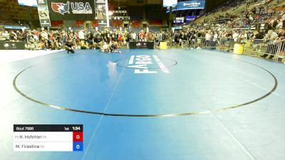 144 lbs Cons 16 #2 - Hudson Hohman, PA vs Max Firestine, PA