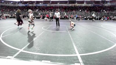 100 lbs Consi Of 8 #2 - Kasten Elsen, Council Grove Wrestling Club vs Brighton Moore, Berryville Youth Wrestling Club