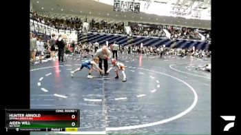 45 lbs Cons. Round 1 - Aiden Will, No Team vs Hunter Arnold, Smyrna Wrestling