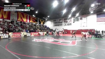 138 lbs Champ. Round 2 - Malakhy Rodriguez, Long Beach Wilson vs Bayley Warren, South Torrance