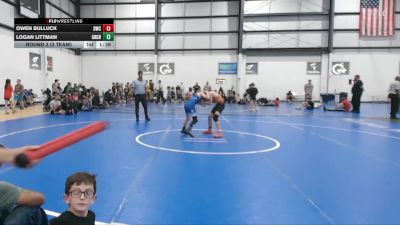 80 lbs Round 3 (3 Team) - Owen Bulluck, BLACKHAWK WRESTLING CLUB vs Logan Littman, GREAT NECK WRESTLING CLUB GREEN