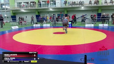 73kg Round 5 - Rose Lacoste, Patriotes vs Priya Mahil, Takedown WA