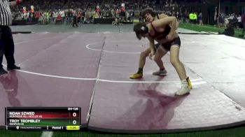 D4-126 lbs Quarterfinal - Noah Szwed, Montrose Hill-McCloy HS vs Troy Trombley, Memphis HS